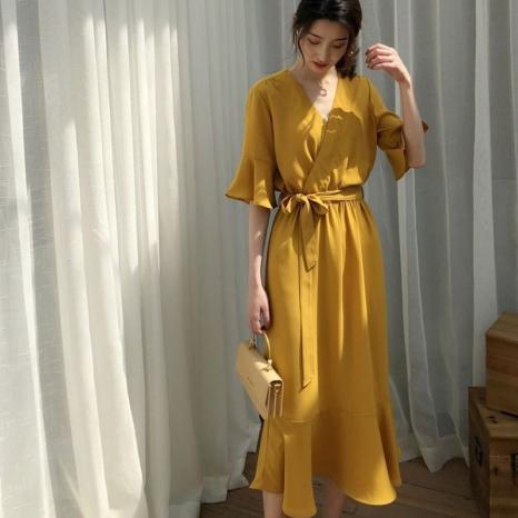 sd-16818 dress-yellow